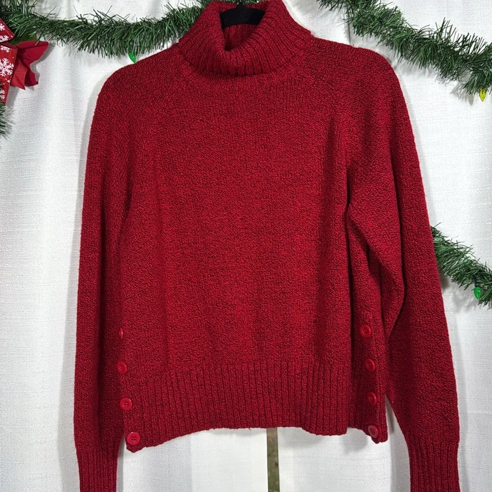 Mountain Lake Turtle Neck Sweater Women's Size X-Large Nautical - Picture 6 of 7